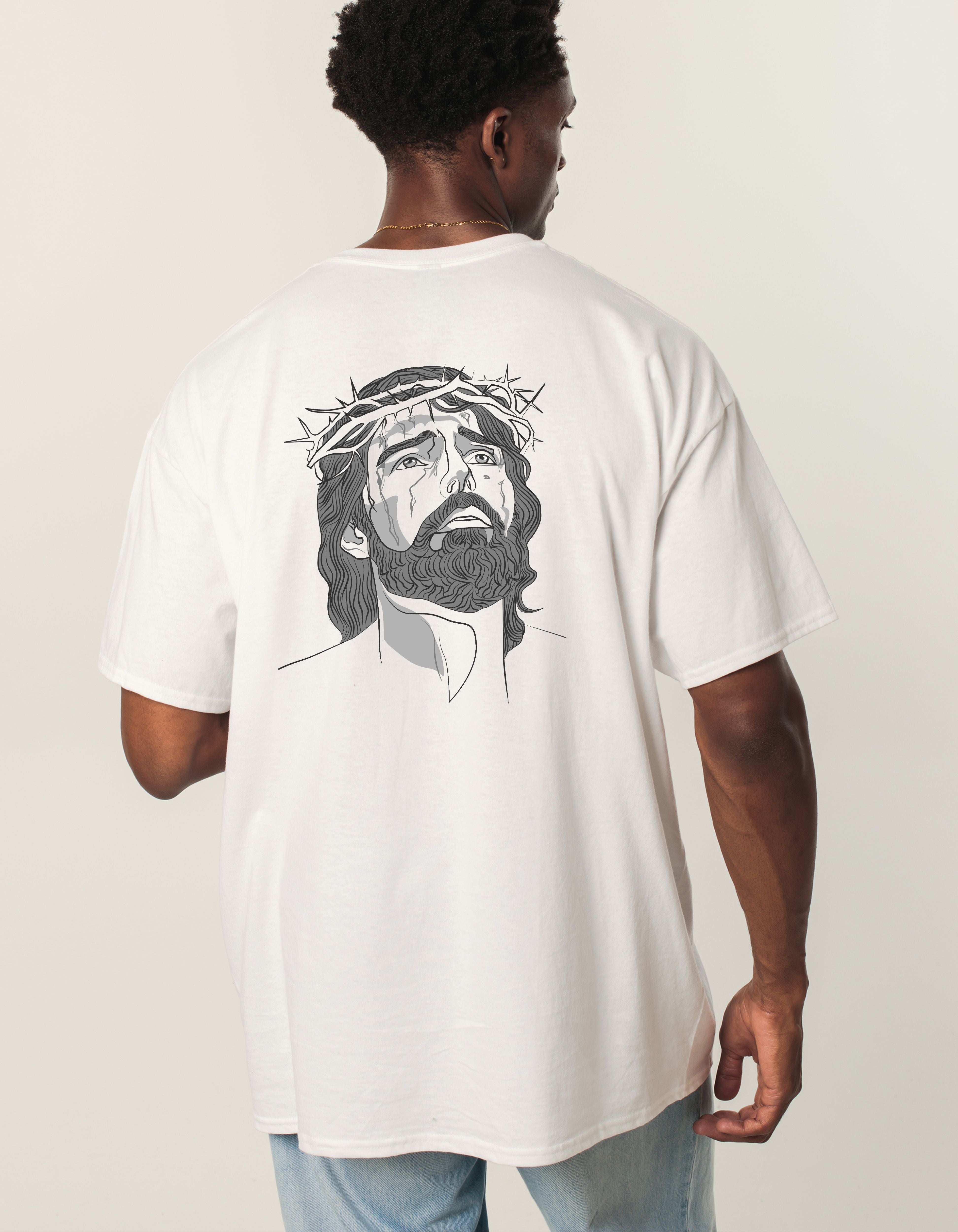 Jesus Art Head T-Shirt Men